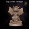 D20 Dragon from Lubart's Magical Familiars set. Total height apx. 34mm. Unpainted resin miniature product 4
